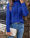 Celeste | Cozy Cable-Knit Turtleneck Sweater