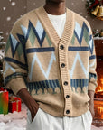 Marcus | Patterned Button-Up Cardigan