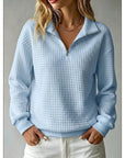 Juliana | Textured Half-Zip Pullover