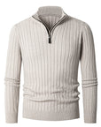 Gavin | Ribbed Quarter-Zip Sweater