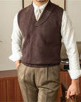 Alden | Shawl-Collar Knit Sweater Vest