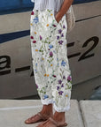 Cecilia | Wildflower Print Tapered Pants