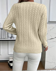 Faye | Cable-Knit Round Neck Sweater