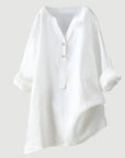 Carina | Refined V-Neck Button-Down Shirt