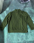Ronan | Stand Collar Button Henley Sweater