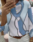 Ingrid | Chain-Print Collared Shirt