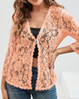 Cassandra | Floral Openwork Cardigan