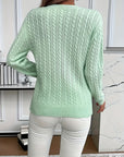 Faye | Cable-Knit Round Neck Sweater