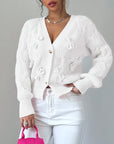 Juniper | Soft Bow-Detail Long Sleeve Cardigan