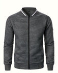 Raymond | Textured Zip-Up Bomber Jacket