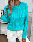 Faye | Cable-Knit Round Neck Sweater