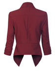 Penelope | Open-Front Draped Blazer