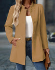 Juliette | Elegant Stand-Collar Button Coat