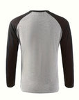 Trevor | Two-Tone Raglan Long-Sleeve Top