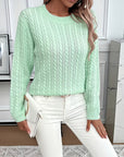 Faye | Cable-Knit Round Neck Sweater