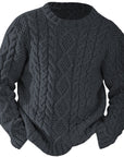 Ellis | Cable Knit Crew Neck Sweater