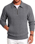Chase | Textured Quarter-Zip Sweater