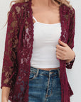 Cassandra | Floral Openwork Cardigan