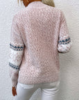 Tamsin | Cozy Snowflake Mock-Neck Sweater