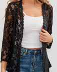 Cassandra | Floral Openwork Cardigan