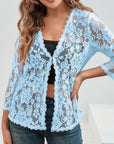 Cassandra | Floral Openwork Cardigan