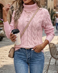 Celeste | Cozy Cable-Knit Turtleneck Sweater