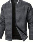 Raymond | Textured Zip-Up Bomber Jacket