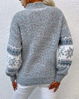 Tamsin | Cozy Snowflake Mock-Neck Sweater