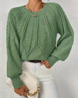 Cassidy | Cable-Knit Round-Neck Sweater