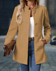 Juliette | Elegant Stand-Collar Button Coat