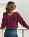 Imogen | Bow-Detail Knit Sweater