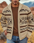 Sawyer | Patterned Zip Cardigan