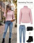 Celeste | Cozy Cable-Knit Turtleneck Sweater