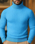 Rupert | Cable Knit Turtleneck Sweater