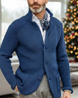 Archer | Textured Stand-Collar Cardigan