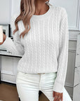 Faye | Cable-Knit Round Neck Sweater
