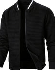Raymond | Textured Zip-Up Bomber Jacket