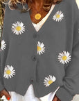 Maribel | Floral Embroidered Button-Front Cardigan