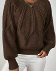 Cassidy | Cable-Knit Round-Neck Sweater