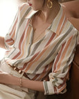 Marcella | Refined Striped Button-Up Shirt