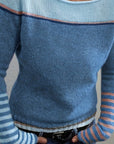 Francesca | Color-Block Boat Neck Sweater