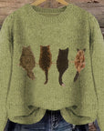 Tamara | Cozy Cat-Print Sweater