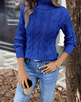 Celeste | Cozy Cable-Knit Turtleneck Sweater