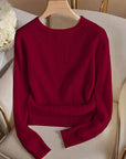 Gretchen | Ribbed Button-Cuff Sweater