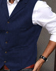 Byron | Refined Herringbone Waistcoat