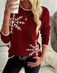 Holly | Snowflake Crewneck Sweater