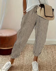 Marley | Striped Wide-Leg Casual Pants