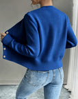 Eleanora | Cable-Knit Button-Front Cardigan