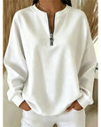 Adeline | Quarter-Zip High-Neck Sweatshirt