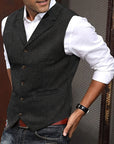 Byron | Refined Herringbone Waistcoat